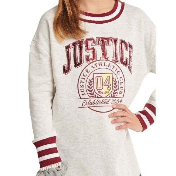 Justice Girls Rib Cuff Sweatshirt Dresses 2-Pack Size L (12/14) - Picture 9 of 10